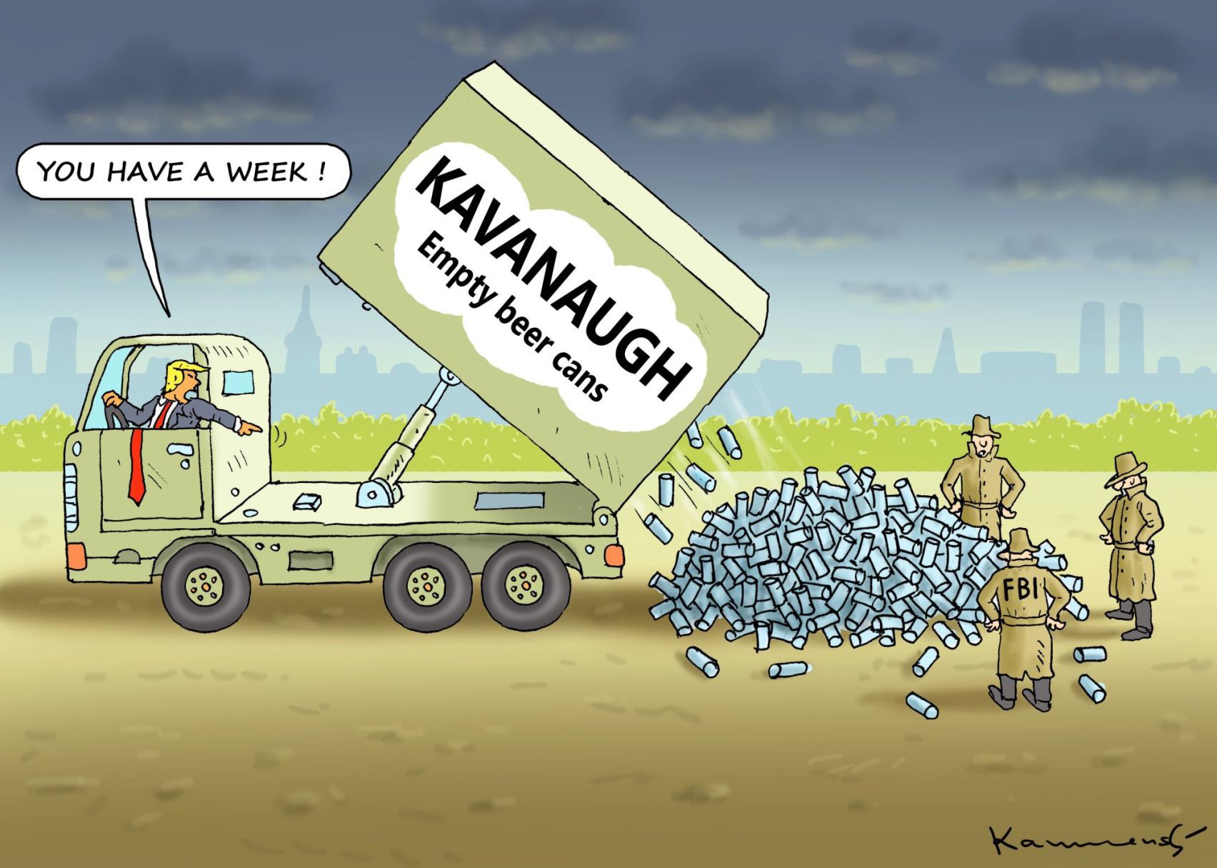 Kavanaugh confirmation cartoon